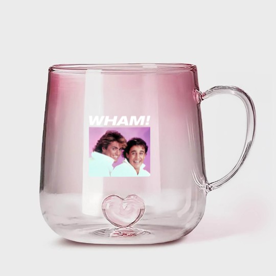 Discover WHAM! Gradient Glass Mugs 80's George Michael Vibes, George Michael and Andrew Ridgeley Gradient Glass Mugs
