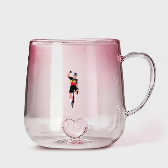 Discover wout van aert stronger Gradient Glass Mugs