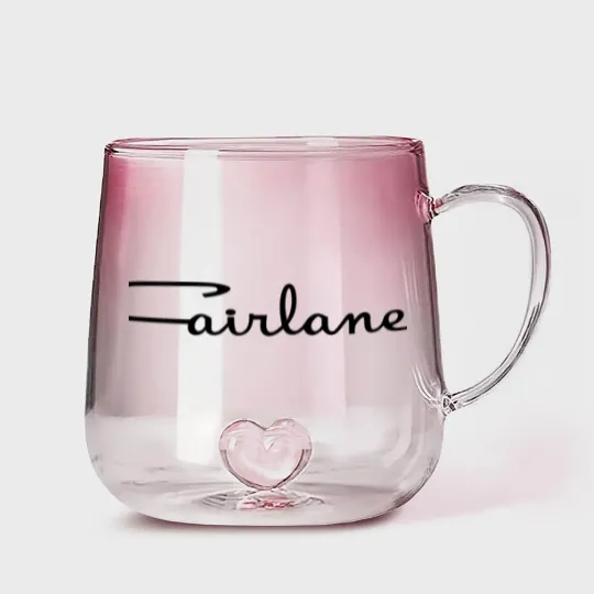 Discover Fairlane Script Gradient Glass Mugs