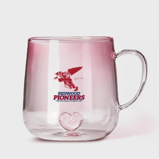 Discover Defunct Redwood Pioneers Baseball 1983 - California - Gradient Glass Mugs