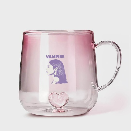 Discover Vampire Olivia Rodrigo Gradient Glass Mugs, Olivia Rodrigo Vampire Merch Gradient Glass Mugs