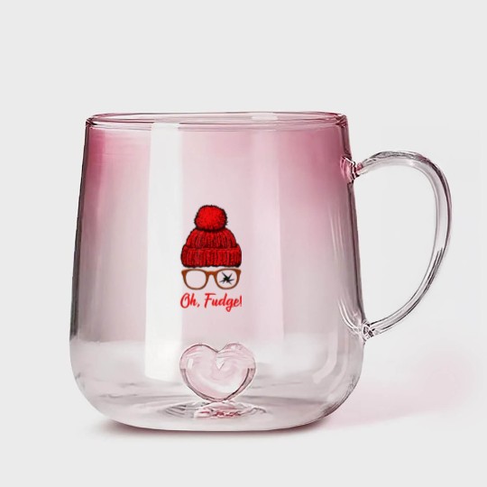 Discover Oh Fudge Funny Christmas Candies Geek Nerd Gradient Glass Mugs