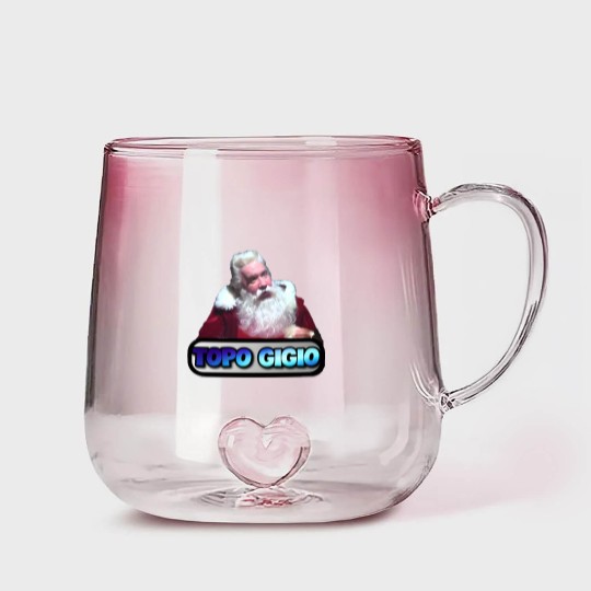 Discover Funny Design - The Santa Clause - Topo Gigio - The Santa Clause - Gradient Glass Mugs