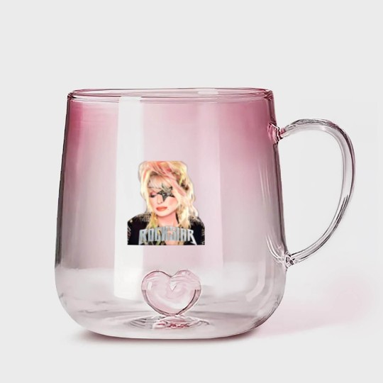 Discover Dolly Rockstar 2024 Gradient Glass Mugs Gradient Glass Mugs, Dolly Parton Gradient Glass Mugs
