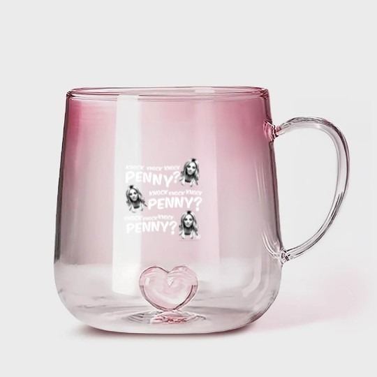 Discover the big bang theory knock knock knock penny t Gradient Glass Mugs