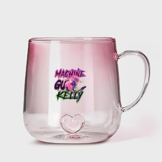 Discover MGK Gradient Glass Mugs, MGK Merch Gradient Glass Mugs, Machine Gunn Kelly Fan gift, Rap Gradient Glass Mugs,