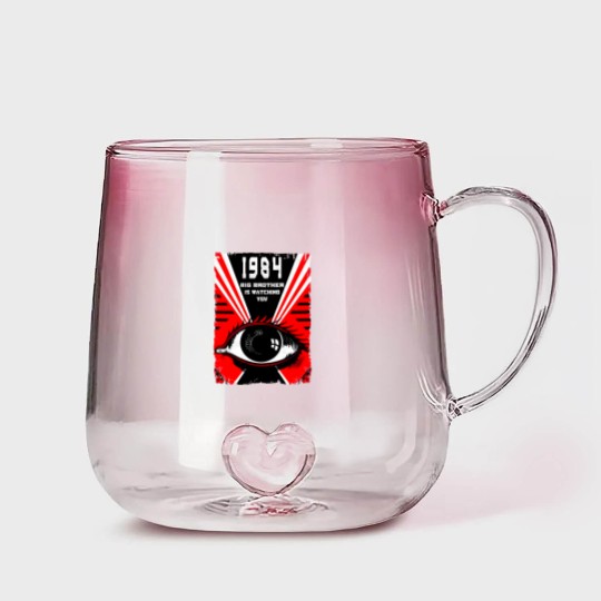 Discover 1984 V10 (Orwell) Poster Men Gradient Glass Mugs