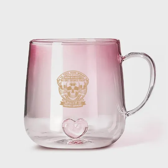 Discover Drink From the Skull of Your Enemies Design Gradient Glass Mugs