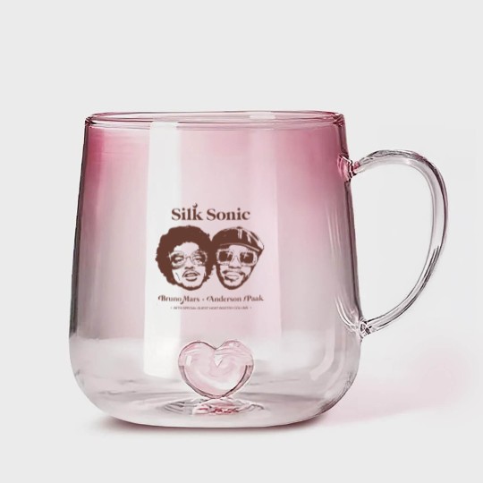 Discover Vintage Bruno Mars planet 2023 Unisex Gradient Glass Mugs