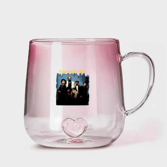 Discover 1990 Fleetwood Mac Behind The Mask Tour Gradient Glass Mugs, 90s Retro Vintage Gradient Glass Mugs