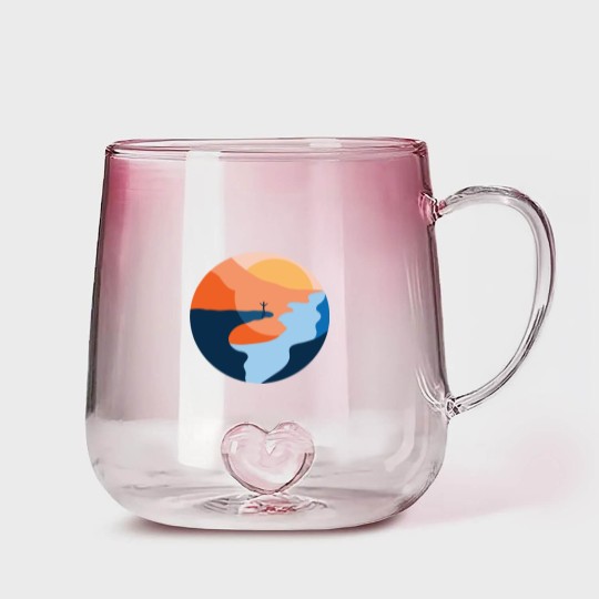 Discover Trolltunga Fjord Norway Souvenir Gift Gradient Glass Mugs