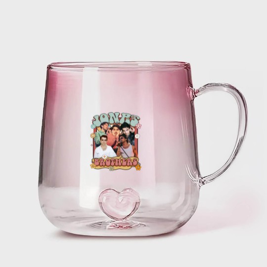 Discover Jonas Brothers Tour 2023 Gradient Glass Mugs, Jonas Brothers The Album Gradient Glass Mugs