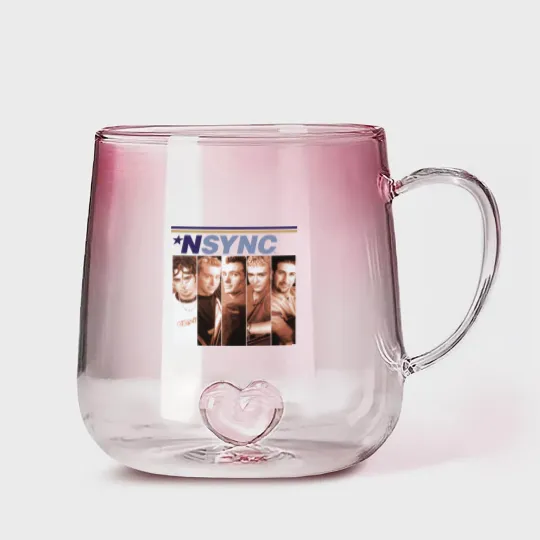 Discover Vintage NSYNC Boxes White Gradient Glass Mugs Gift For Men Women S-3XL