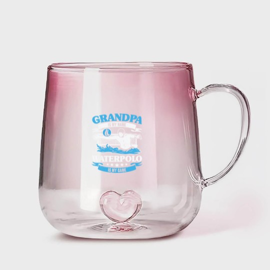 Discover Grandpa Is My Name Waterpolo Is My Game Gradient Glass Mugs