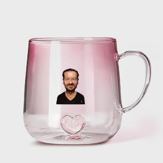 Discover Ricky Gervais - Ricky Gervais - Gradient Glass Mugs