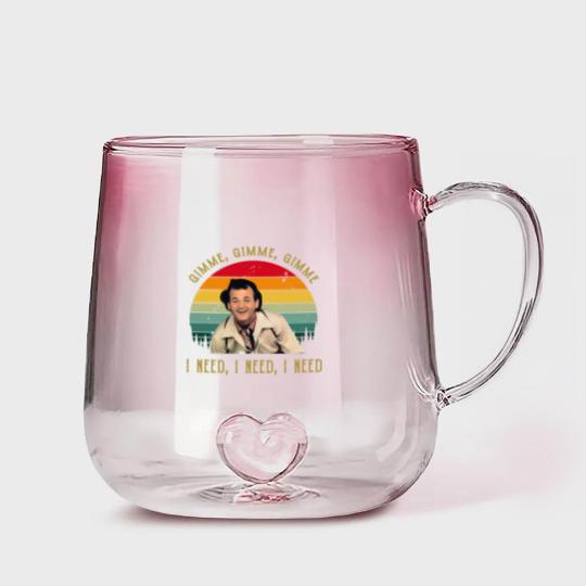Discover Gimme Gimme Gimme I Need I Need bil mur What About Bob Gradient Glass Mugs