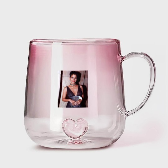 Discover Halle Berry Gradient Glass Mugs / BAPS Vintage Gradient Glass Mugs / Aesthetic Premium Unisex Gradient Glass Mugs