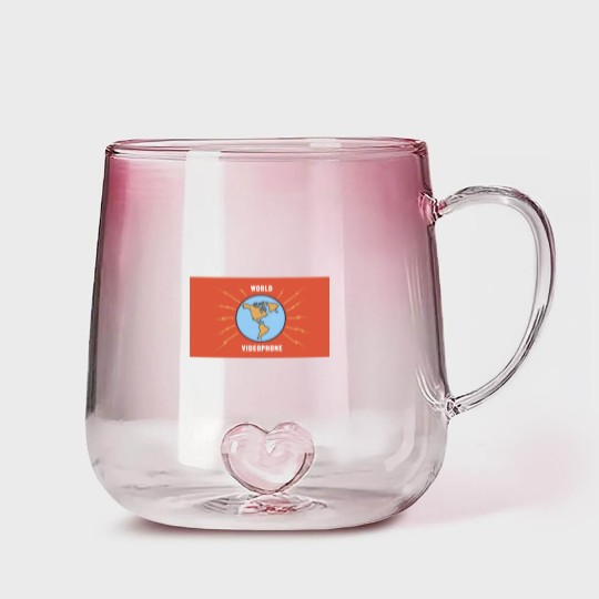 Discover 'World Videophone' logo from 'Stingray' TV series - Gerry Anderson - Gradient Glass Mugs