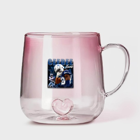 Discover Ceedee Lamb Cowboys Gradient Glass Mugs, America Football Gradient Glass Mugs, Washed Color Gradient Glass Mugs