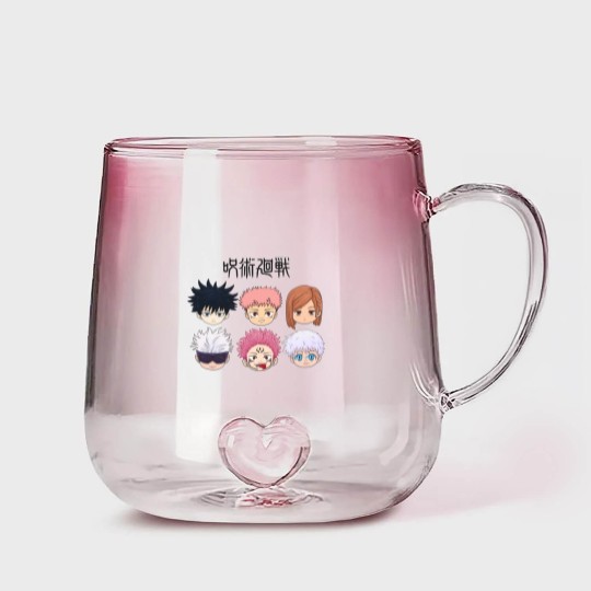Discover Jujutsu Satoru Chibi Gradient Glass Mugs