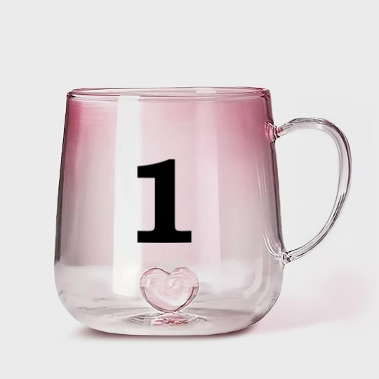 Discover number - 1 - one Gradient Glass Mugs
