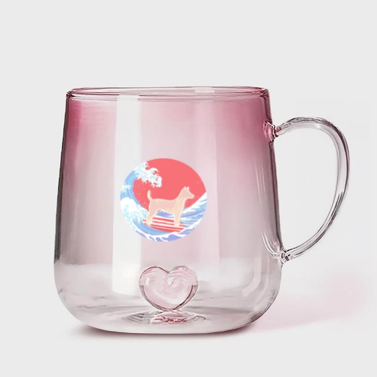 Discover American Hairless Terrier T- Gradient Glass Mugs American Hairless Terrier Gifts - Ocean Waves Surfing American Hairless Terrier.  Gifts For American Hairless Terrier Moms, Dads & Owners T- Gradient Glass Mugs