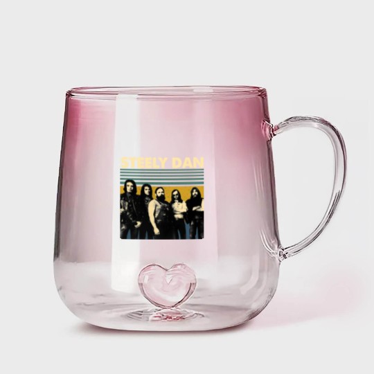 Discover Steely Dan Retro Vintage Gradient Glass Mugs, Steely Dan Gift Gradient Glass Mugs
