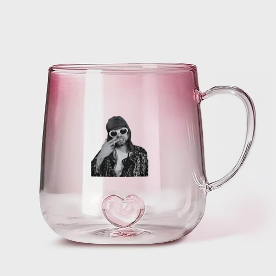 Discover Kurt Cobain Gradient Glass Mugs,  Art Gradient Glass Mugs, Kurt Cobain