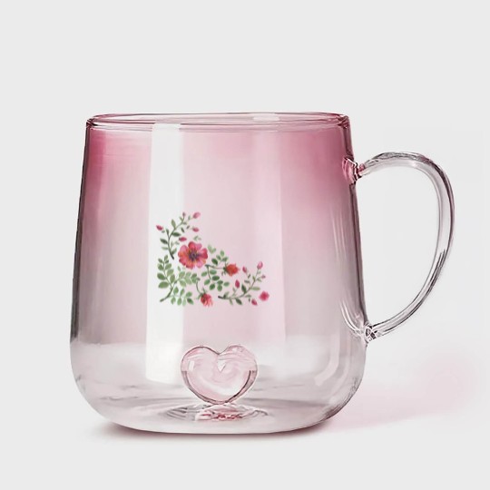 Discover Floral #030 - Floral - Gradient Glass Mugs