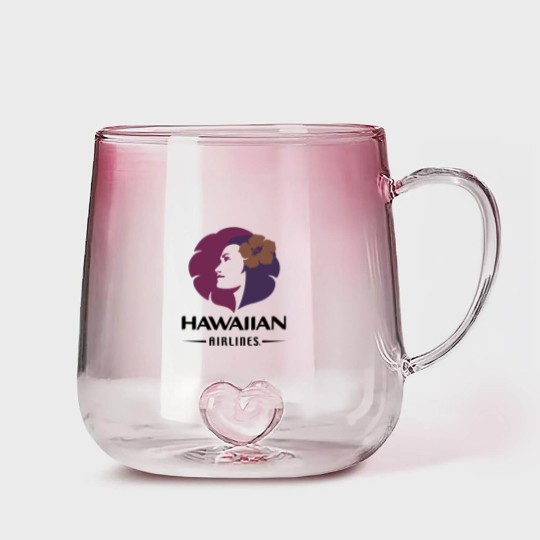 Discover Hawaiian Airlines Vintage Hawaii Camping Gradient Glass Mugs