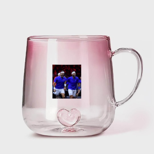 Discover Roger Federer and Rafael Nadal Gradient Glass Mugs, Roger Federer 20 Grand Slams Gradient Glass Mugs