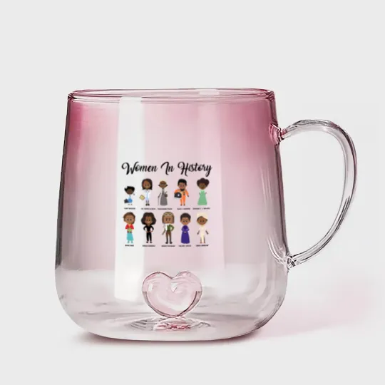 Discover Black Women In History Gradient Glass Mugs | Black History Month