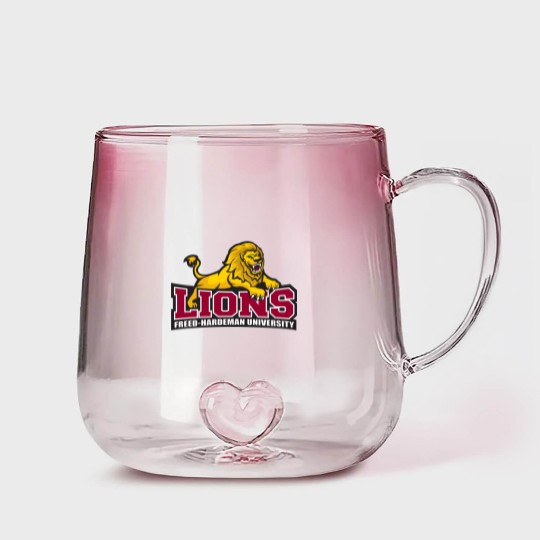 Discover College Of Freed–Hardeman Lions Team Gradient Glass Mugs