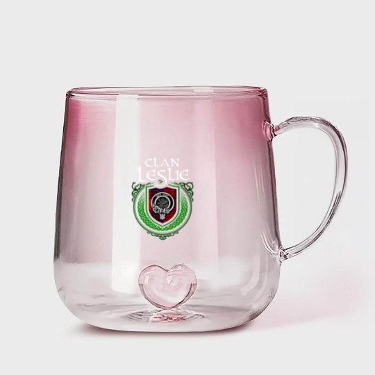 Discover Clan Leslie Scottish Tartan Gradient Glass Mugs