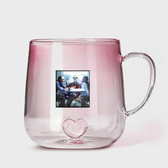 Discover Joker Evolution Heith Ledger Jack Nicholson Jared Leto Gradient Glass Mugs