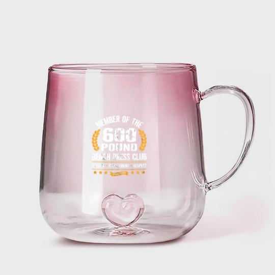Discover 600 Pound Bench Press Club Strong Men Women Gym Gradient Glass Mugs