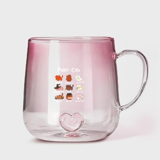 Discover Potter Cats Harry Pawter Classic Gradient Glass Mugs