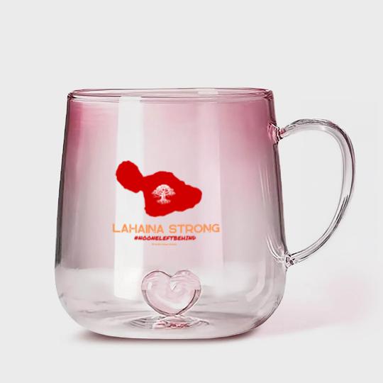 Discover Lahaina Strong Logo  Lahaina Strong Logo Gradient Glass Mugs