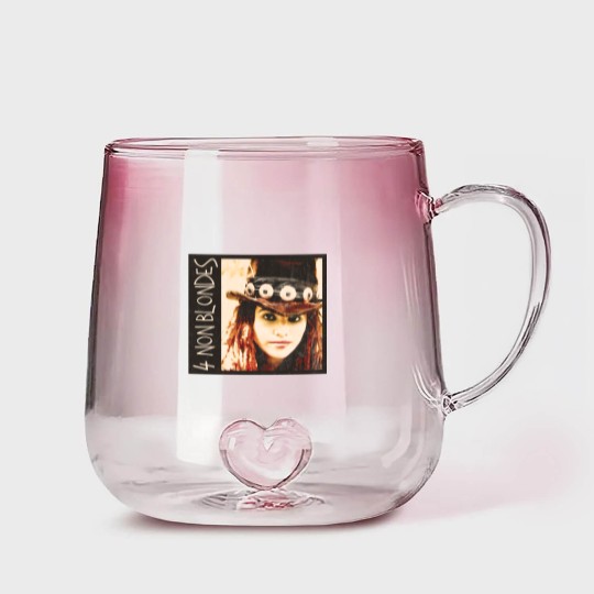 Discover 4 non blondes grunge vintage look alternative rock Gradient Glass Mugs design Gradient Glass Mugs
