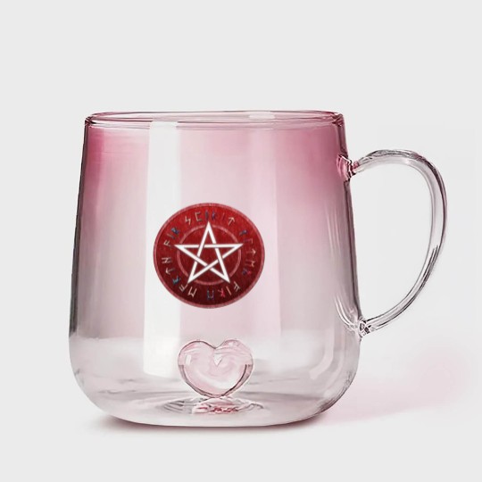 Discover wiccan pentagram Gradient Glass Mugs