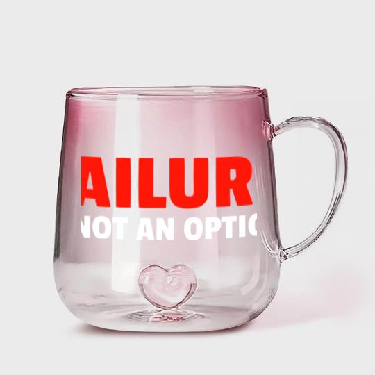 Discover Failure Is Not An Option Gradient Glass Mugs