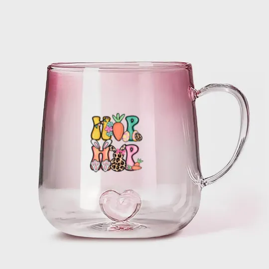 Discover Hip Hop Easter Easter Bunny Gradient Glass Mugs, Easter