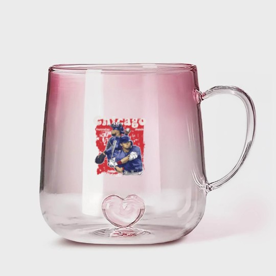 Discover Willson Contreras Men's Cotton Gradient Glass Mugs  Chicago Baseball Willson Contreras
