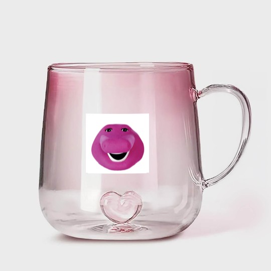 Discover Barney Face Gradient Glass Mugs