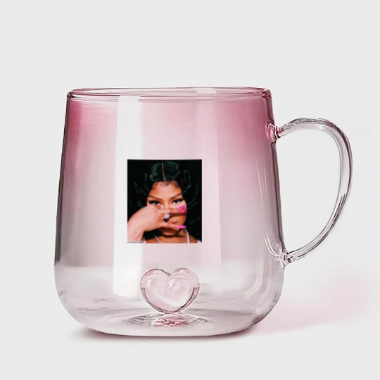 Discover the Nicki Minaj Graphic Unisex Gradient Glass Mugs, Gradient Glass Mugs