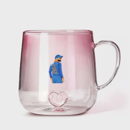 Discover Virat Kohli - Virat Kohlicricketindia1 Inch Beard1 Mo - Gradient Glass Mugs