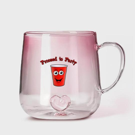Discover Red Solo Cup - Proceed to Party Gradient Glass Mugs