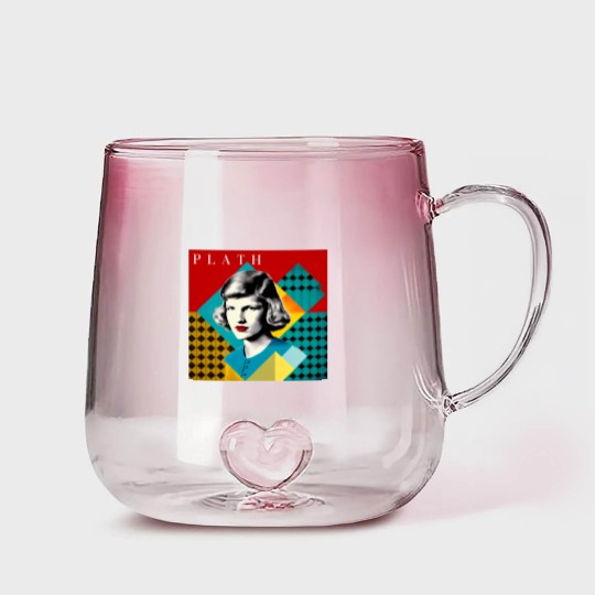 Discover SYLVIA PLATH(1)SYLVIA PLATH(1)SYLVIA PLATH(1)SYLVIA PLATH(1) Gradient Glass Mugs