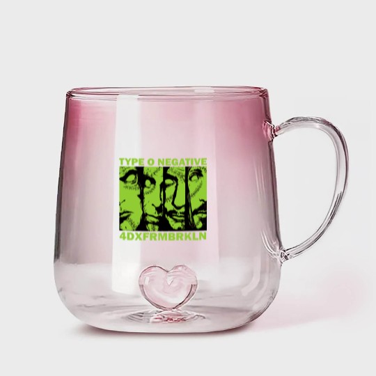 Discover Type O Negative World Coming Down Album Cover Gradient Glass Mugs, Hard Rock Music Gradient Glass Mugs