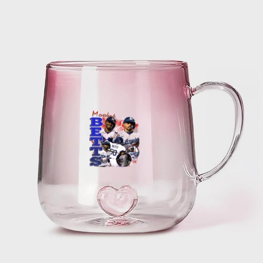 Discover Vintage Mookie Betts Gradient Glass Mugs